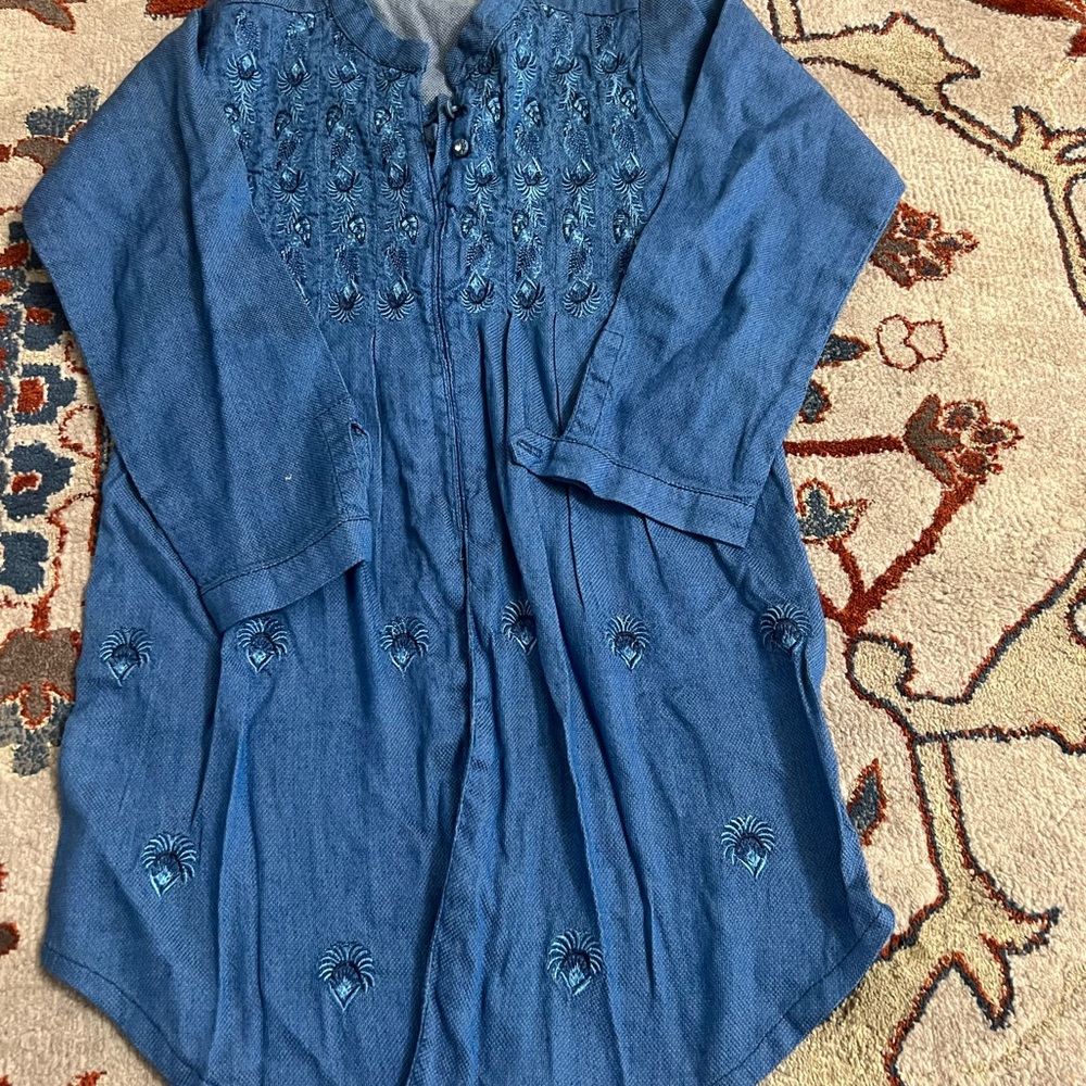 New girl 5 year denim dresss girl